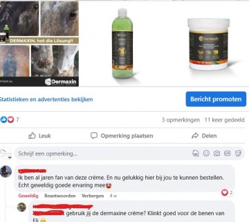 Dermaxin creme paardenkriebels
