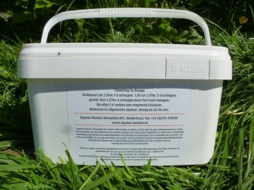 Label achterzijde paardenkruiden