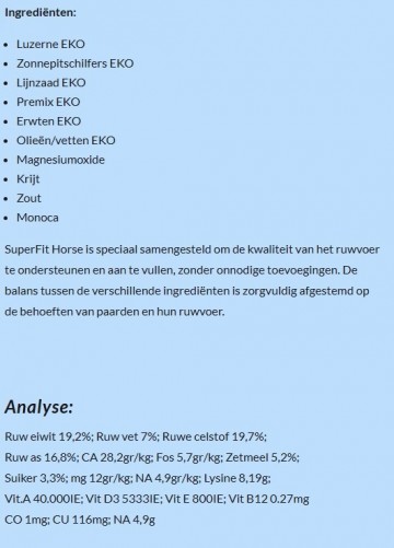 Superfit horse balancer analyse