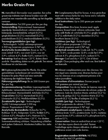 Sweet blocks graanvrij herbs etiket